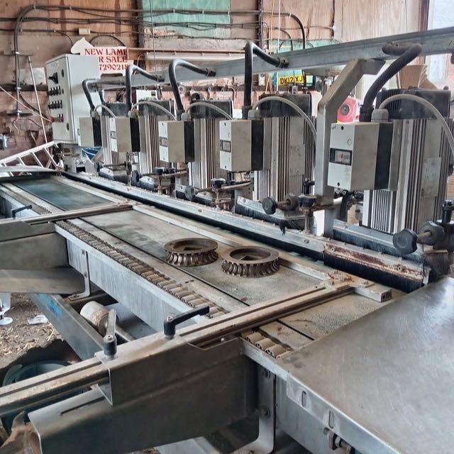 The bullnose profiling machine in the workshop