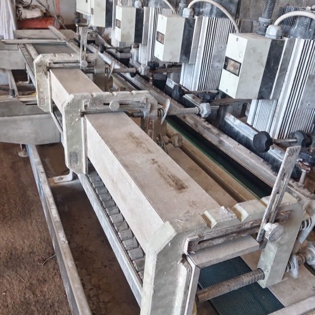 Close-up of the bullnose machine motor heads